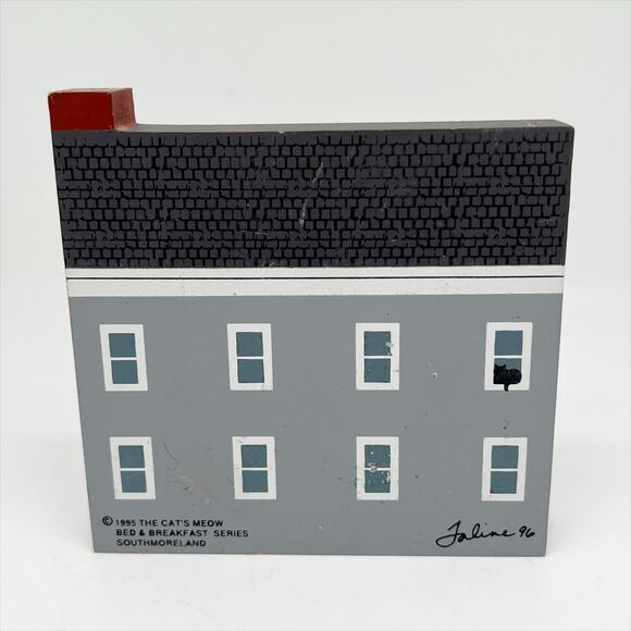 Vintage 1995 The Cat's Meow Southmoreland Bed & Breakfast Series Shelf Sitter - Picture 3 of 7
